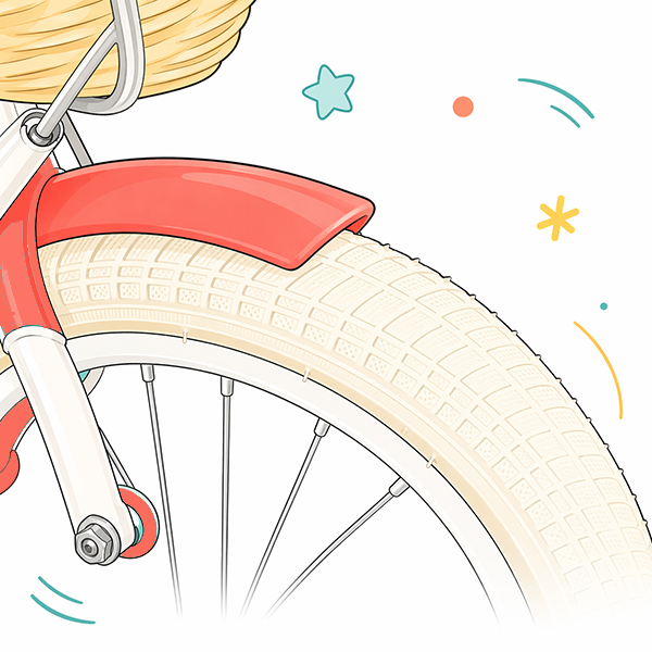 Крылья в цвет велосипеда