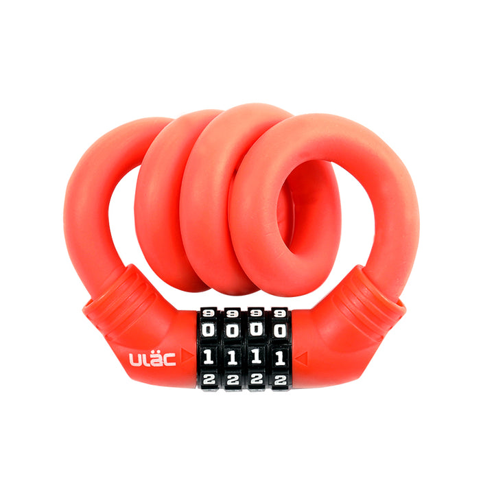 Велосипедный замок Ulac 1970 Memory Cable Lock Combo Orange