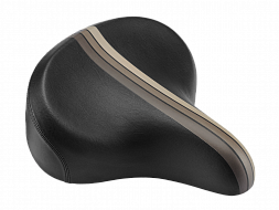 Седло для велосипеда Electra Retro Stripe Saddle w/Elastomers Black