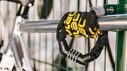 Велосипедный замок Ulac Street Fighter Steel Chain Lock Combo Grey