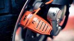 Велосипедный замок Ulac Air Alarm Combo Disc Lock Orange