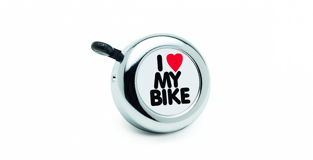 Велосипедный звонок Electra Ringer Bell Chrome I love my Bike