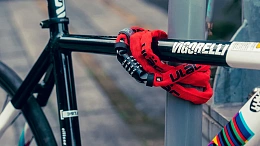 Велосипедный замок Ulac 52nd Street Steel Chain Lock Combo Grey